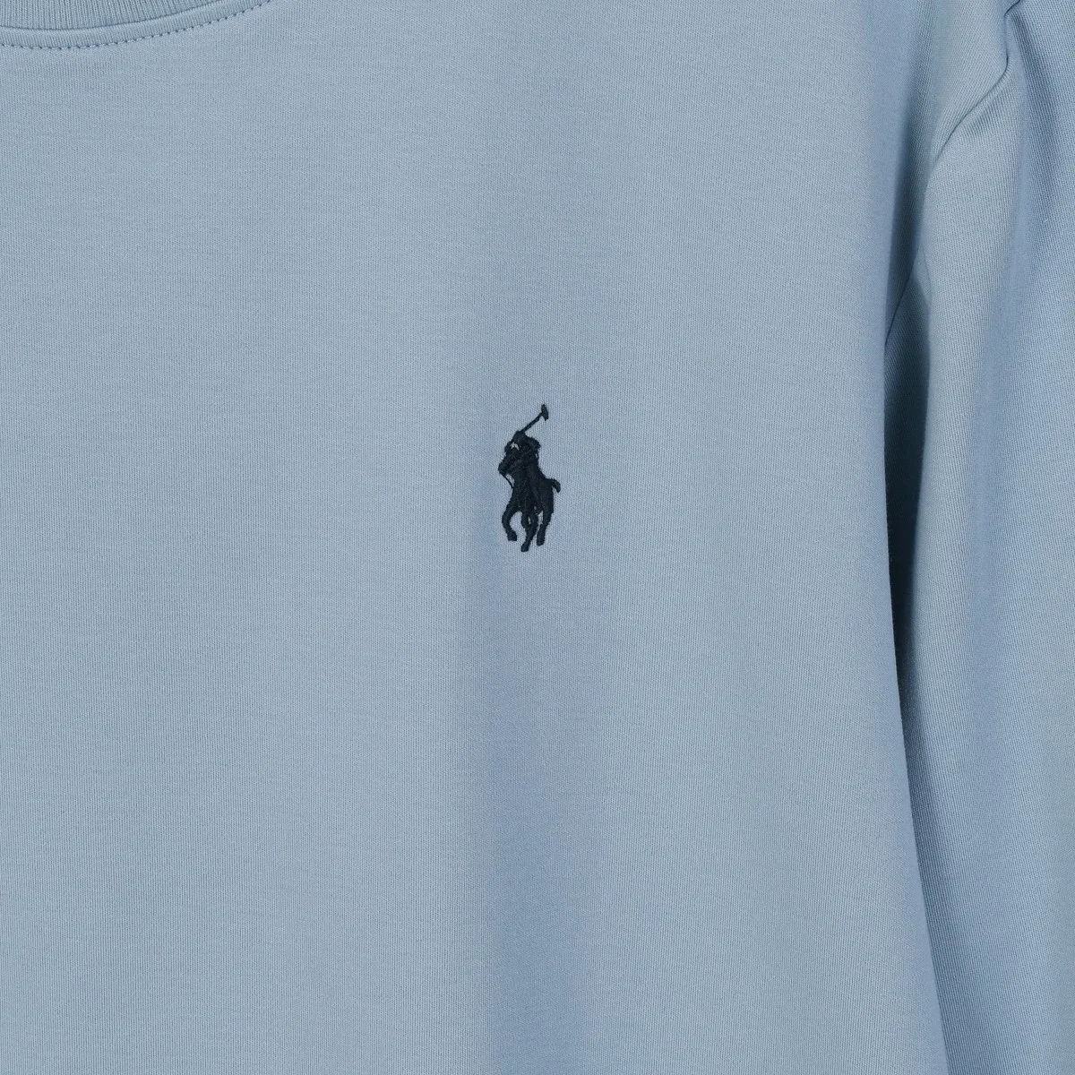 P154 501#Ralph Lauren pony round neck long-sleeved T-shirt Color: Black White Royal Blue Khaki Sky Blue Size: M-XXL Fabric: 230g water-soft cotton Water-soft cotton feels soft, does not pill, does not deform, is moisture-absorbent and breathable